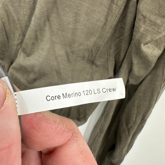 SITKA Core Merino 120 LS Crew Long Sleeve Shirt Mens XLarge Olive Green - Picture 5 of 10